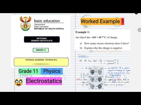 Grade 11 Physics: Electrostatics Worked Example 1 | NSC & IEB | iCampSA