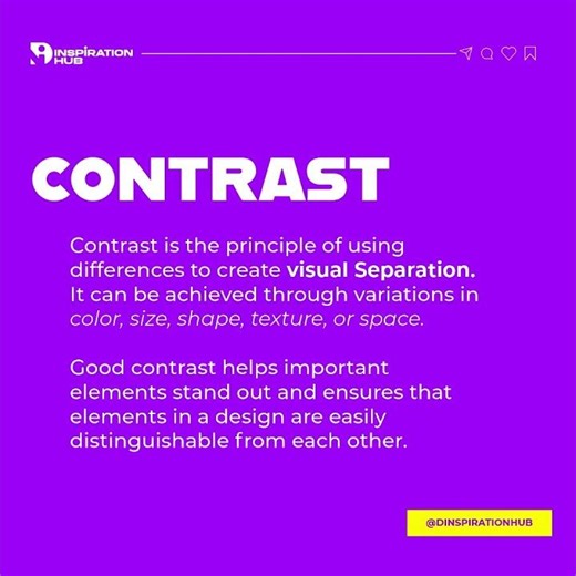 Design Elements - CONTRAST #graphicdesigners #understandingbydesign