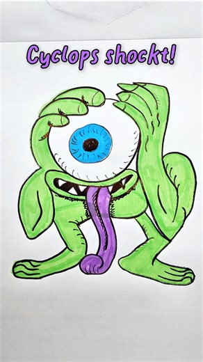 How to draw Cyclops Shocked in OMG filter