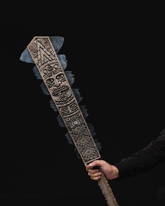 Macuahuitl – Aztec Club Replica | Ancient Mesoamerican Weapon Prop | Decorative or Cosplay Piece | Paintable or Hand-painted Finish - Etsy