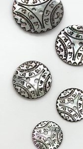 Vintage Mother of Pearl Buttons: Floral Art Deco Design, 12 Pc - Etsy