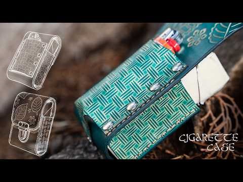 Cigarette Case With Lighter Slot | PDF Leather Crafting Pattern