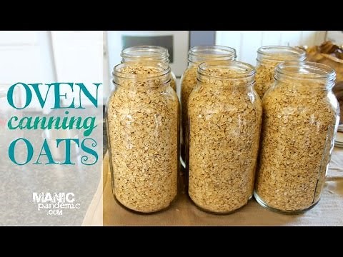 Oven Canning Oats