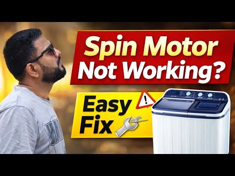 Haier Semi Automatic Washing Machine Spin Motor Not Working | Easy Fix at Home