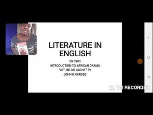 HOW TO ANALYSE "LET ME DIE ALONE" BY JOHN KOLOSA KARBGO; settings and background.