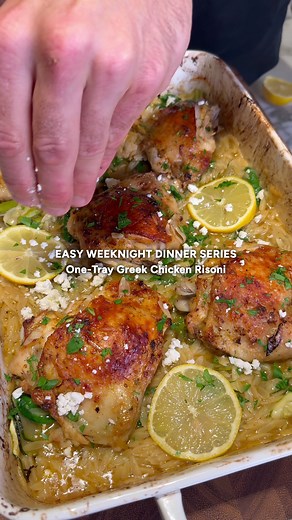 Lemon Chicken Tray Bake with Risoni Recipe
