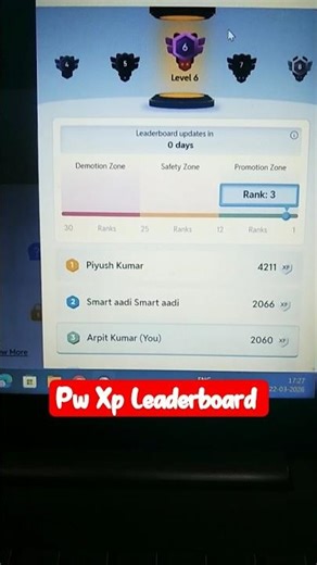 How to increase xp pw 🔥💯 || pw xp level up shorts| # shorts #pw