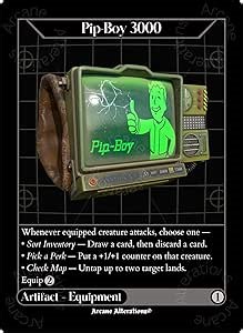 Custom Proxy Trading Card - Pip Boy 3000 Fallout Crossover - Green, Sci-Fi, Mint, 1 Piece