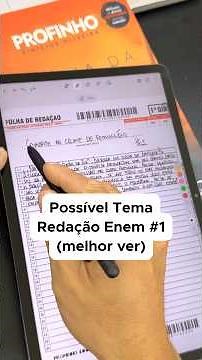 Possible Essay Topic for the 2026 ENEM Exam | Part 01