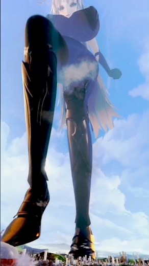 mmd giantess clip short, by lajest