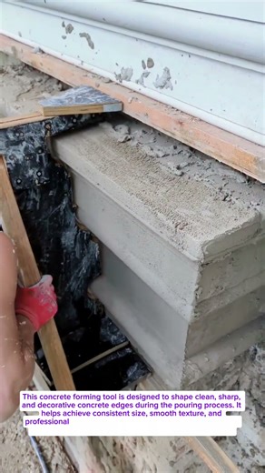 This Concrete Forming Tool Creates Perfect Edges Every Time | Satisfying Construction Process