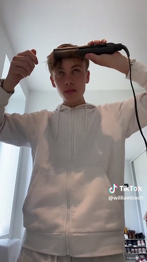 How to get fluffy hair aka tagrende | Remember to use heatprotecter🙏 #fyp #hairtutorial