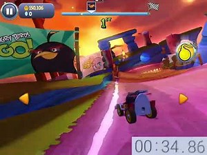 Angry birds go seedway speedrun 1 lap all tracks (PREVIOUS WORLD RECORD)