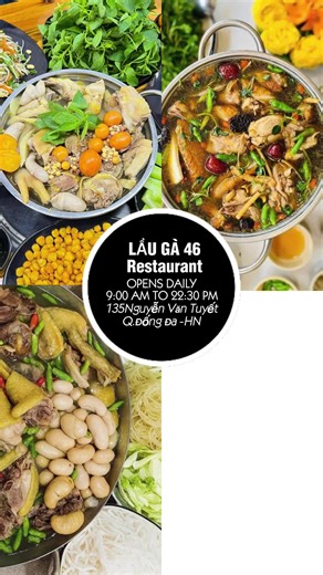 Trở lại sau những ngày mưa… 🍃 Là tiết trời se lạnh, và đâu đó là mùi thơm quen thuộc từ nồi lẩu gà lá é nghi ngút khói, gọi mời những vị khách thân quen ghé lại. ⏰ Giờ mở cửa: 9h00 sáng – 22h30 tối mỗi ngày. Một nồi lẩu nóng, một câu chuyện vui — chỉ có ở Lẩu Gà 46! 🍲💛 📍142 Nguyễn Văn Tuyết, Đống Đa 📞 0934 566 446 #LẩuGà46 #LẩuGàLáÉ #LẩuNgonHàNội #Lẩu46 #MónNgonMỗiNgày