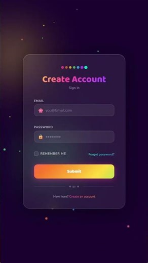 Responsive circle login Form🔥Using HTML CSS |#shorts #coding #programming #loginpage #frontendcourse