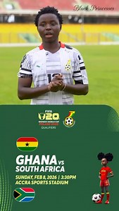 Inviting you all to the Accra Sports Stadium on Sunday, February 8th 2026 as our Princesses take on South Africa! Freeeeeeeee entry…!! #StrongerTogether💪🏽 #ShineBlackPrincesses✨ #BringBackTheLove 🥰 | Ghana Women National Teams