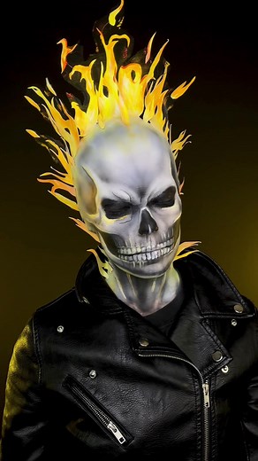 Marvel Ghost Rider Makeup Tutorial and Cosplay
