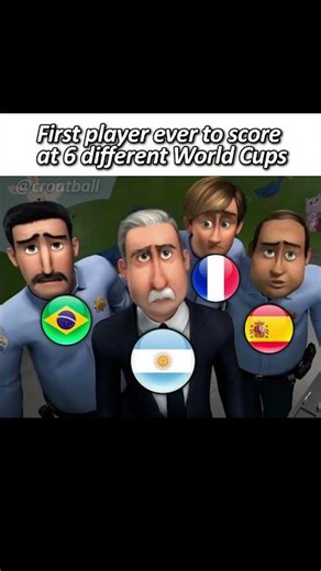 First player ever to score at 6 World Cups