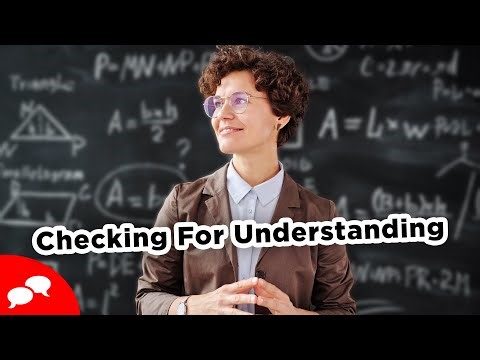 Checking For Understanding in English