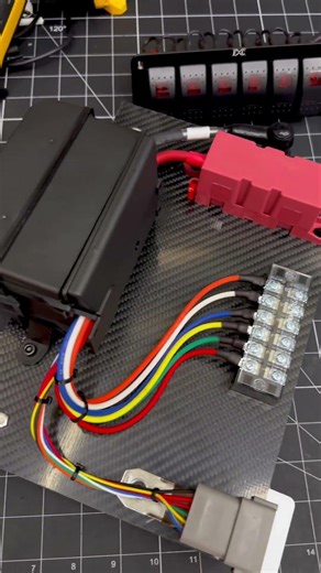 Universal switch panel and fusebox #automobile #diy #fusebox #offroad#racecar #ratrod