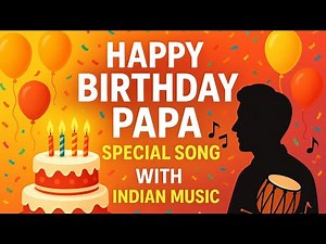Happy Birthday Papa Song 🎂 | Special Indian Music Birthday Song for Father