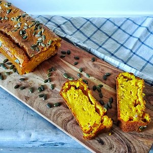 Recette Cake au potimarron lardons et comté sur Chefclub daily