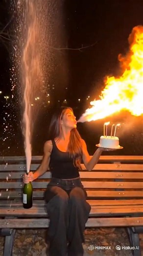 Instagram Trending Birthday AI Video Editing | Viral Cake Fire Birthday AI Video Editing