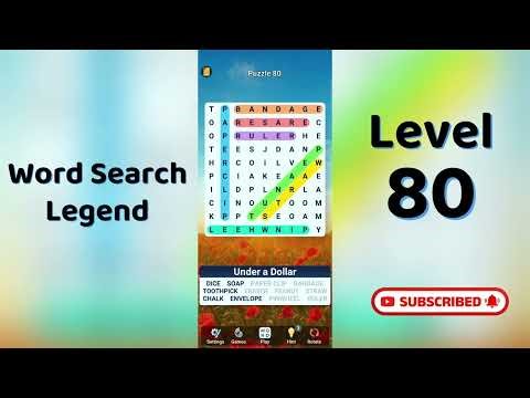 Word Search Legend Level 80 Answers 🔠 | Puzzle Game Answers & Tips | Go Answer