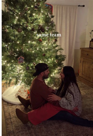 I know the details of our home because I’m part of building it. he knows the joy on Christmas morning because he’s part of creating it. We don’t divide our life into roles. We live it together. Same team. Same goals. #husbandandwife #momanddad #christmasmagic