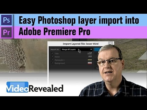 Easy Photoshop layer import into Adobe Premiere Pro