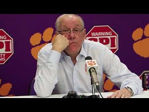 Syracuse coach Boeheim's Clemson press conference