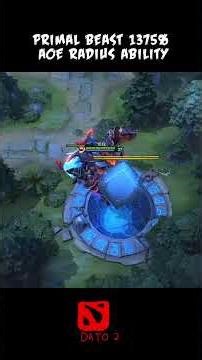 Primal Beast 1375% AOE RADIUS ABILITY!!🤯 #DotaWTF #Dota2 #WTFMoments