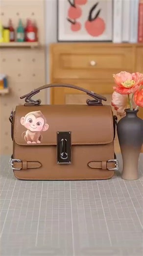 The smallest hand-painted bag 👜 I can draw any beautiful pattern on it #bag #handmadebag #usa