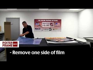 How to assemble your large and oversized poster frames