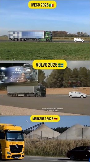 2026 Truck AEB Battle: Volvo vs Mercedes vs Iveco! 🛑
