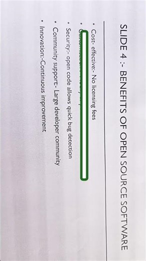 English presentation / OE Title:- open source software:- Benefits and challenges semester -IV