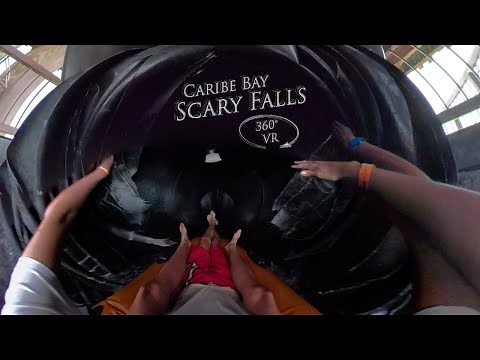Caribe Bay Scary Falls (Double Tube) 360° VR POV Onride