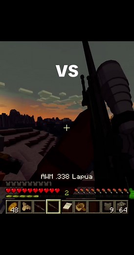 Epic Minecraft Gunfight - 1v1 Raid Battle!