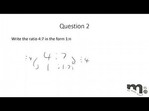 Ratios in the form n:1