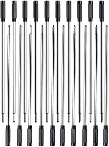 Black Ink Refills Cross Compatible Ballpoint Pen Refills 4.5'' Replaceable Pens Refills 1mm Medium Point Pen Refill (20pcs)