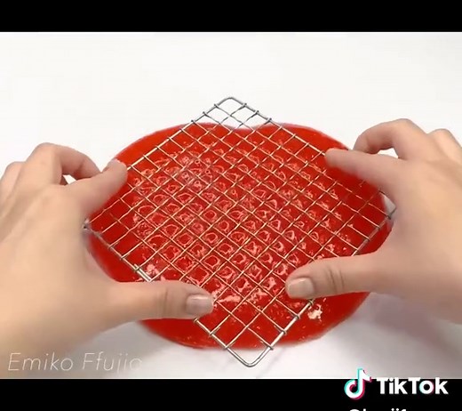 Red Slime ASMR - Satisfying and Relaxing Sounds