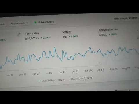 Sales dashboard from DTA system implementation.