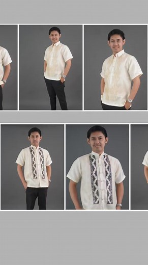 Short sleeve barong for sale! Davao City on hand Visit us @snapandsmilesstudio Rizal Street, Davao City | Disenyo Maharlika Barong and Filipiniana Supplier