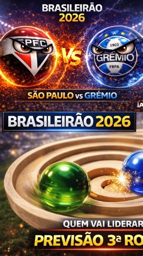 Fubeca Race | 🎯 Brasileirão 2026 | Previsão Fubeca Race – 3ª Rodada ❓ Isto não é scout, não é tática. É São Paulo x Grêmio em versão bolinhas de gude.... | Instagram