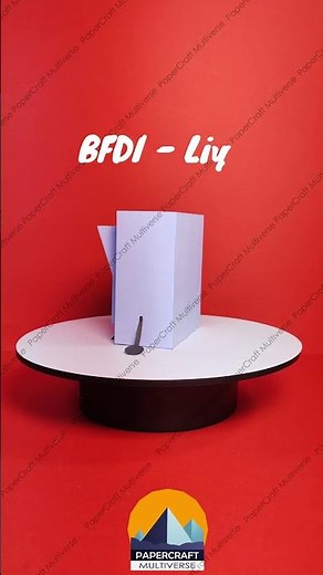 DIY Papercraft: Liy BFDI-3D Model Tutorial! #papercraft #diy #foryou #viralvideo