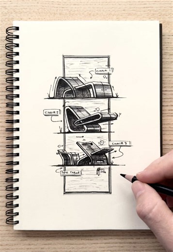Creative Chair Design Sketches