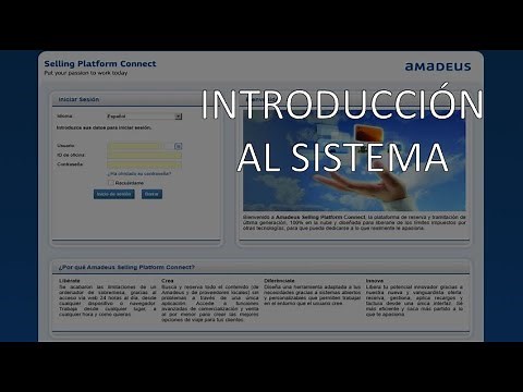 Amadeus Connect - Nivel Básico #1: Introducción al Sistema