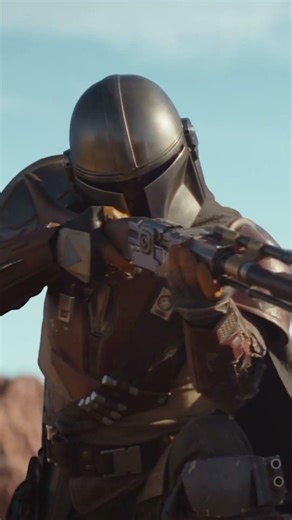 What blaster rifle does the Mandalorian use?