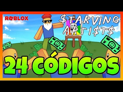 ✅24 CÓDIGOS✅TODOS los CÓDIGOS de🎨STARVING ARTIST🎨Roblox 2024🎨Códigos de Artistas Hambrientos🎨EMiLiOR