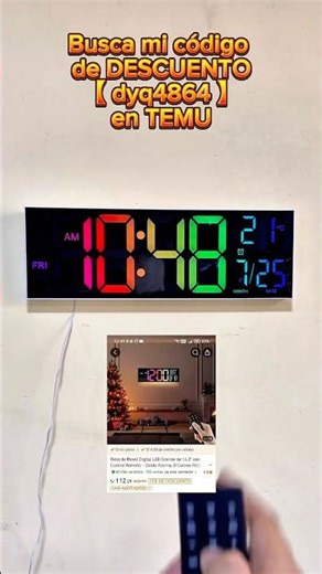 This LED WALL CLOCK is FREE at @temu Look for my discount code【dyq4864】(New users)